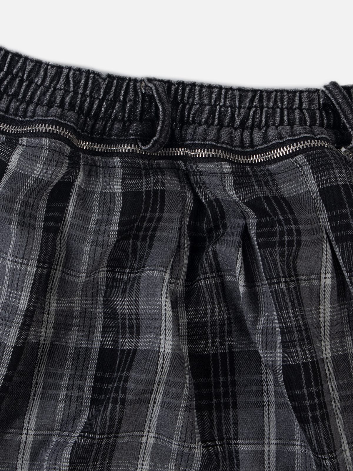 Aelfric Eden Detachable Plaid Layer Baggy Jeans
