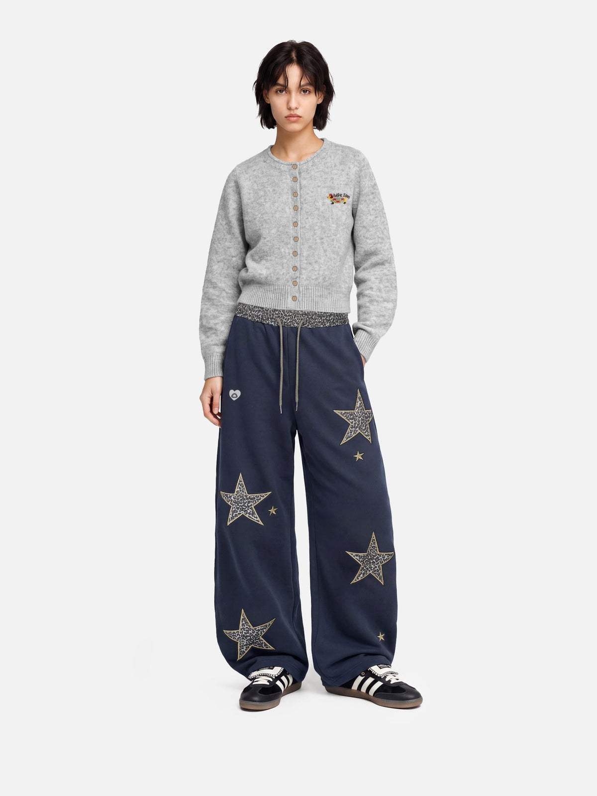 [Pre-Order] Aelfric Eden Leopard Star Baggy Barrel Sweatpants