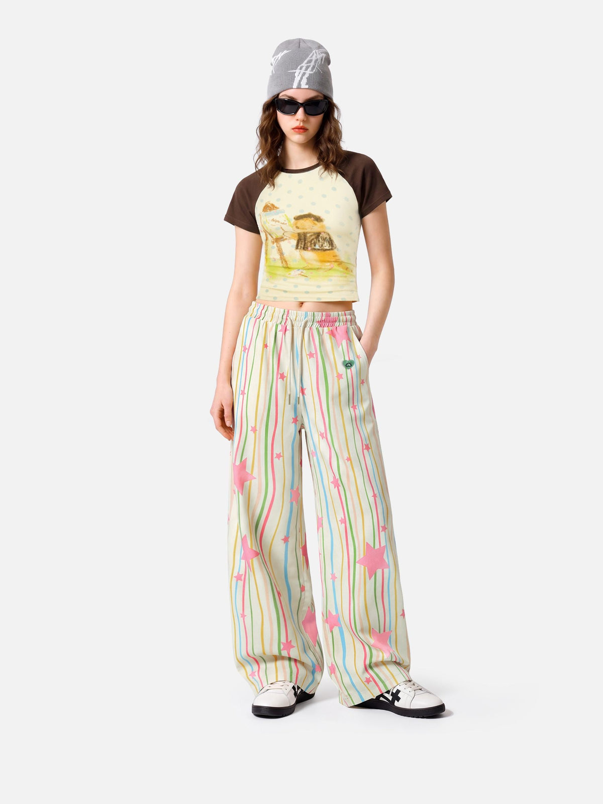 Aelfric Eden Colorful Stripe Star Baggy Sweatpants