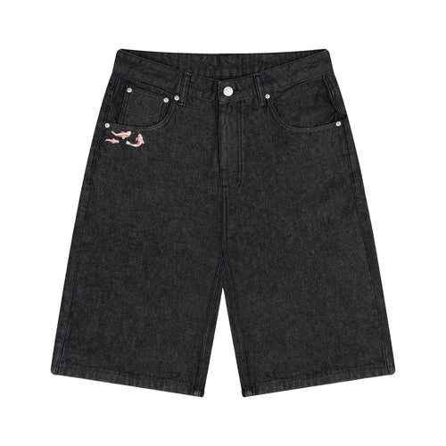 "koi fish v2" Jorts raw black