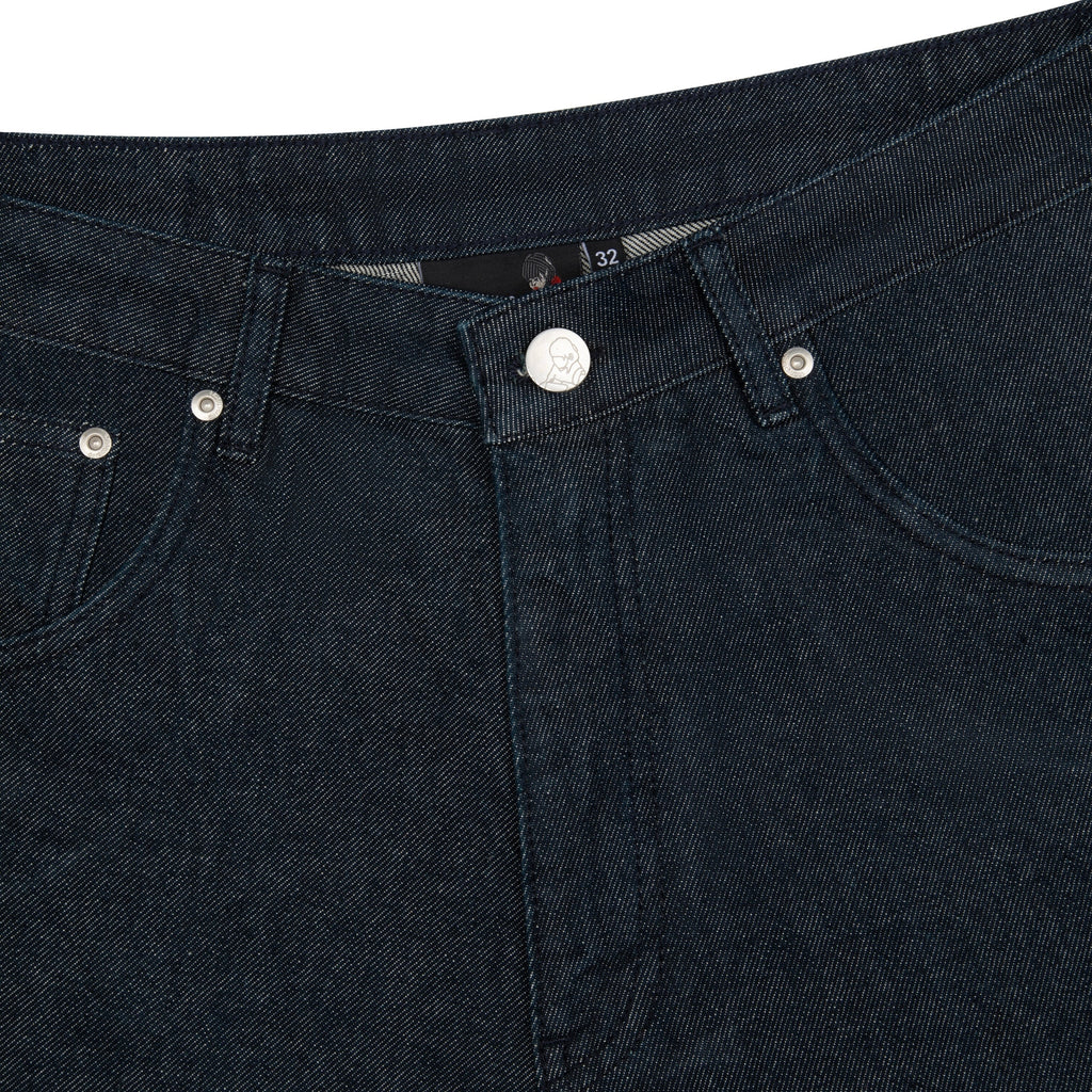 "yakuza" indigo raw Jorts 04