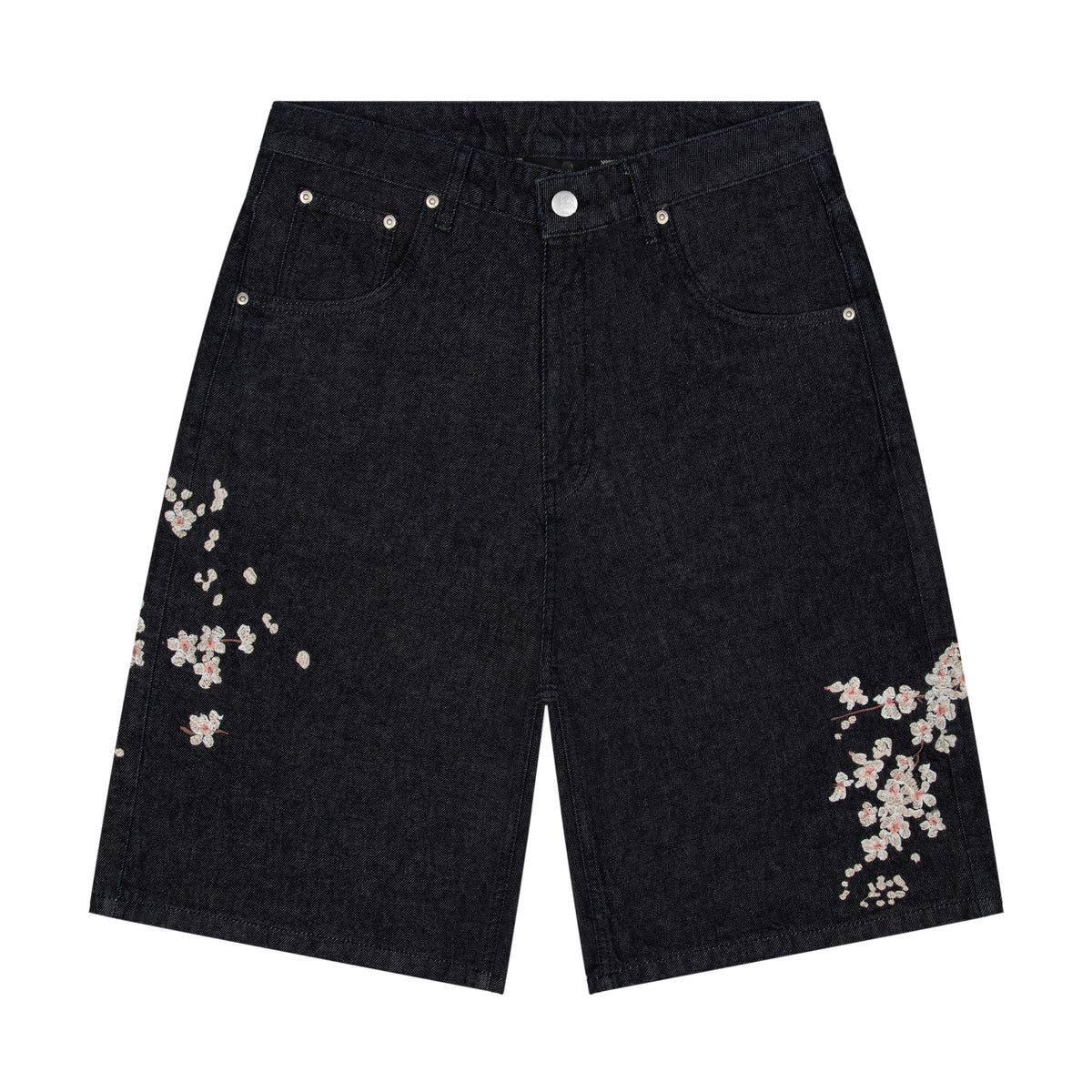 "yakuza" indigo raw Jorts 02