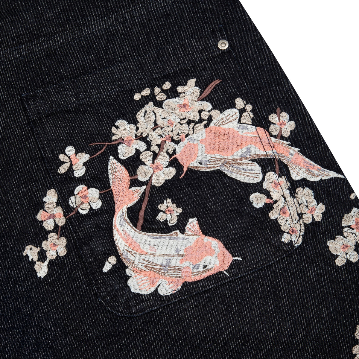 "yakuza" indigo raw Jorts 02