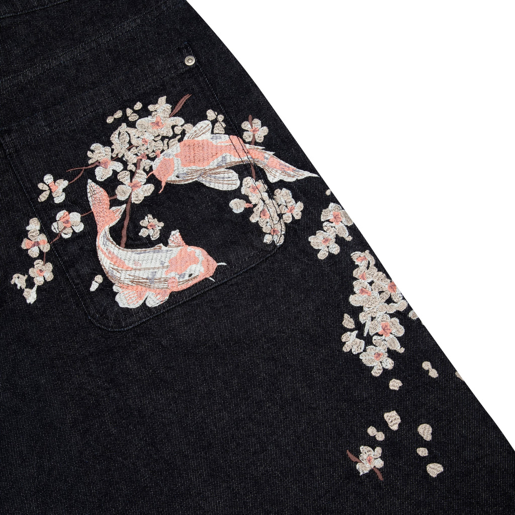 "yakuza" indigo raw Jorts 02