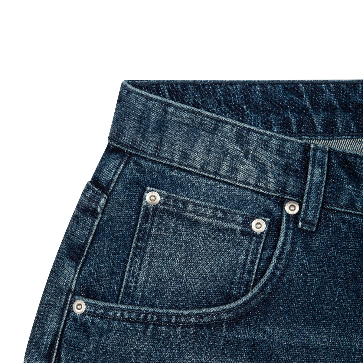"yakuza" indigo washed Jorts 01