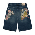 "yakuza" indigo washed Jorts 02