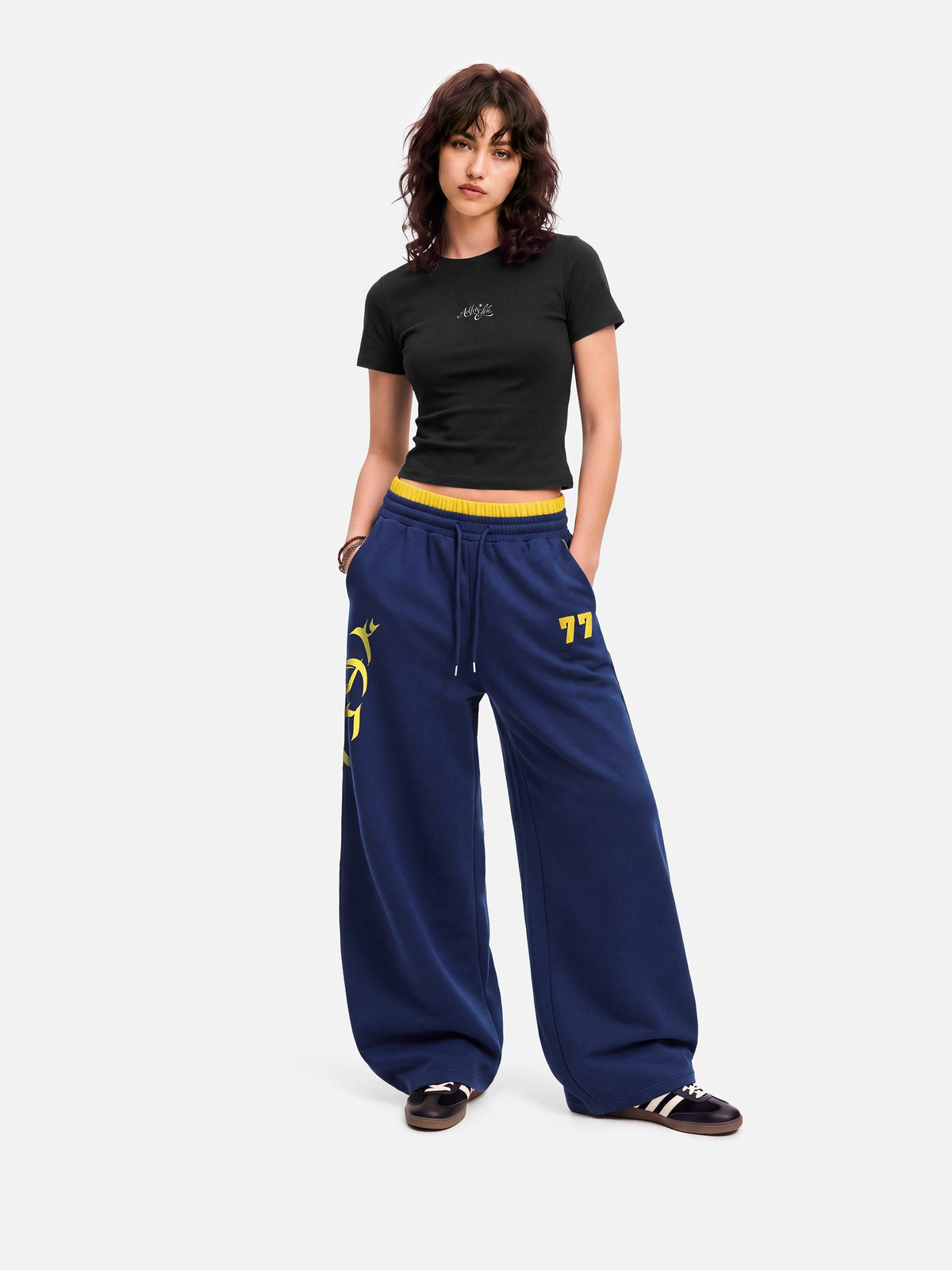 Aelfric Eden Stripe Graphic Baggy Barrel Sweatpants
