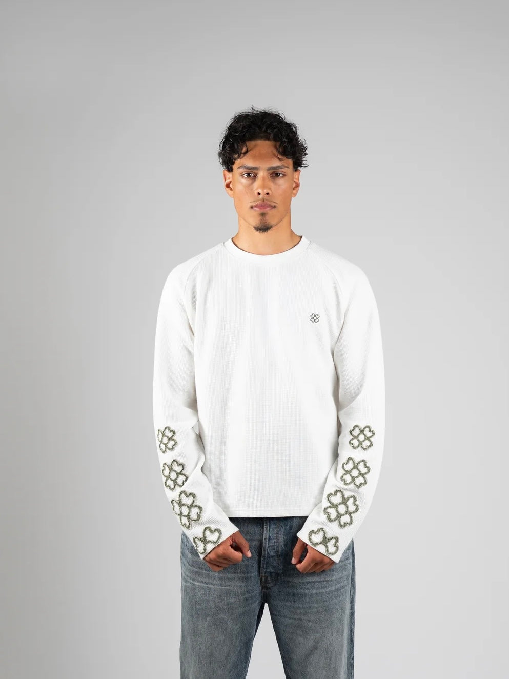 Longsleeve Chance — Écru Olive