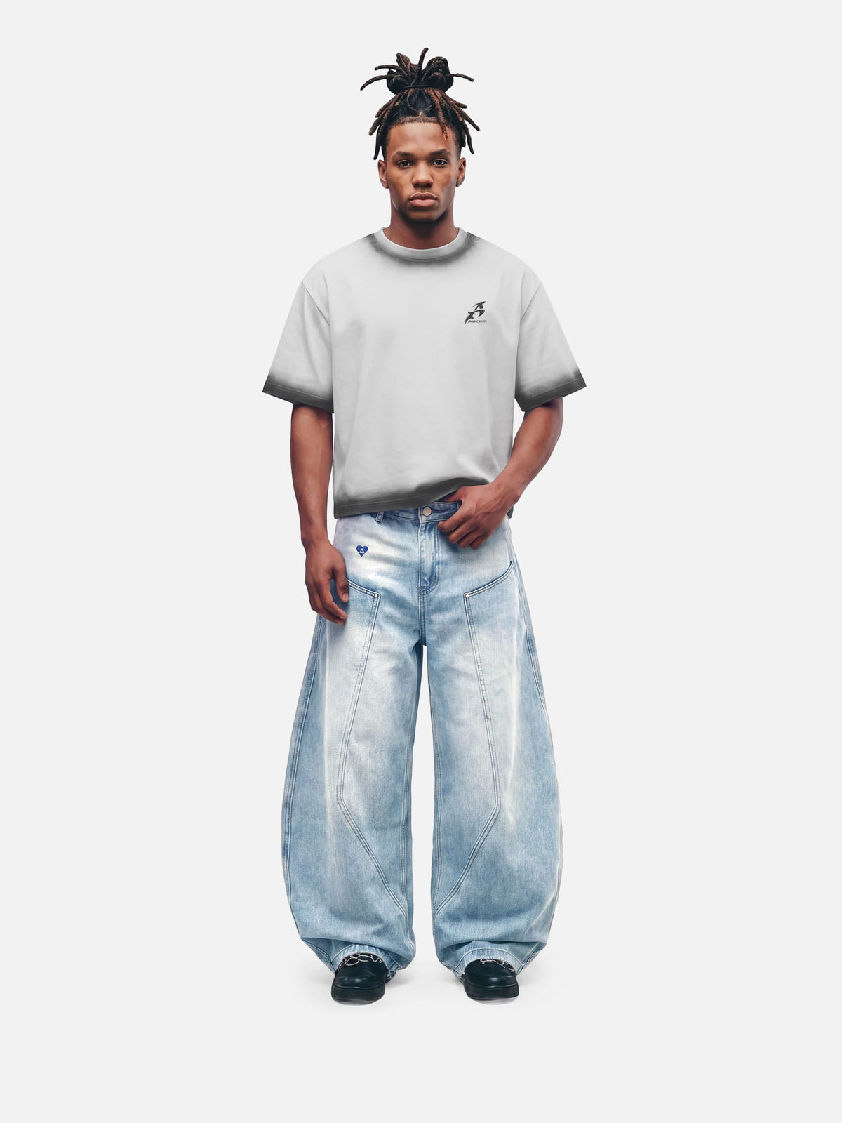 Aelfric Eden Seam Panel Baggy Barrel Jeans