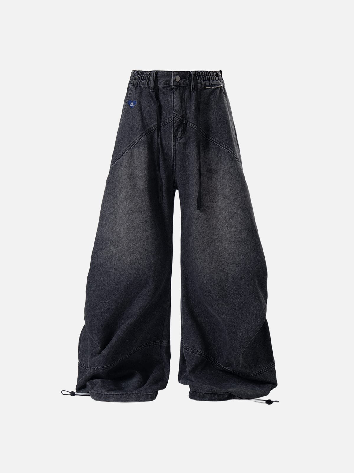 Aelfric Eden Detachable Plaid Layer Baggy Jeans