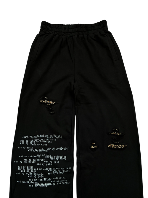 "the end" sweats black