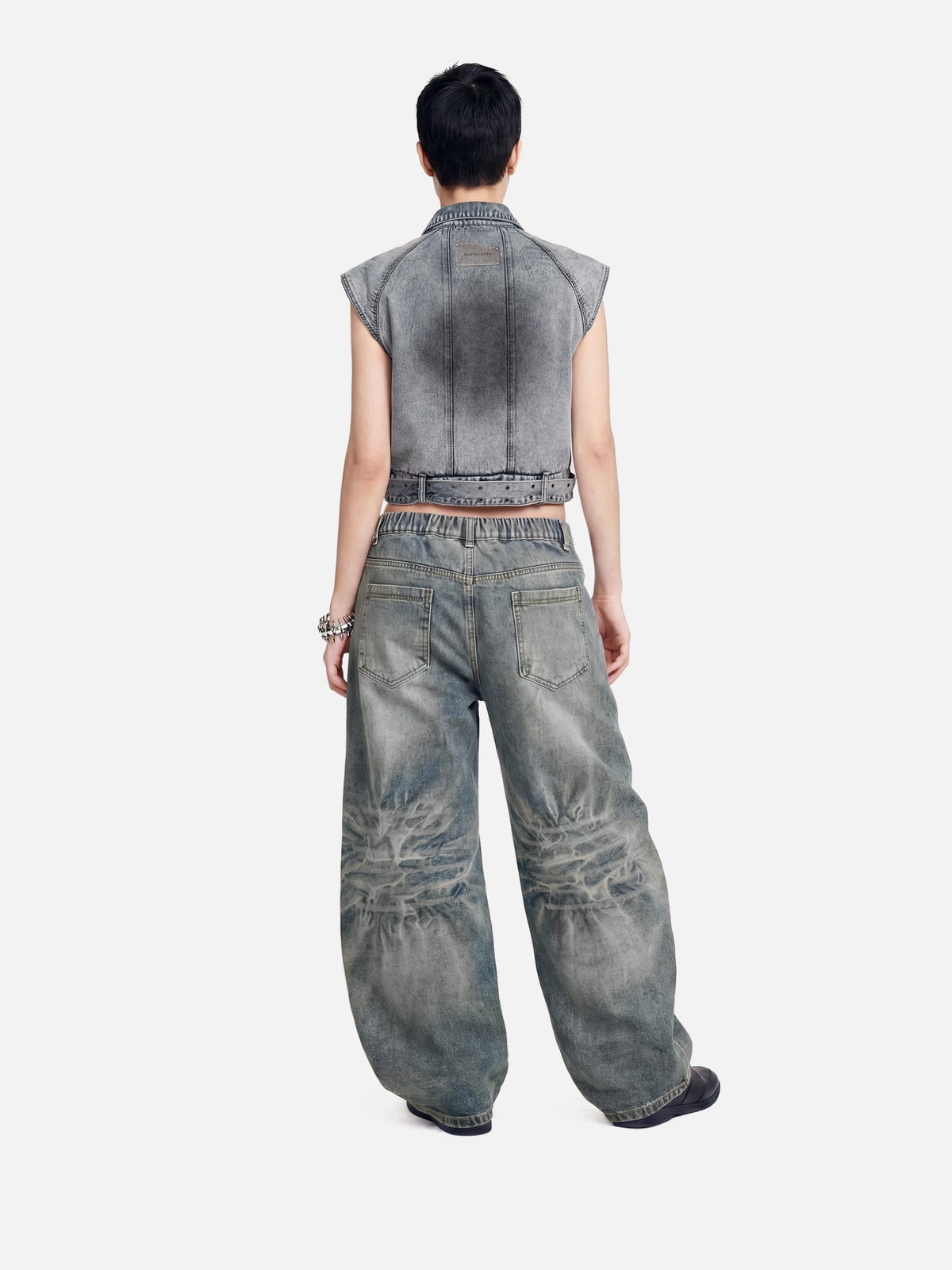 Aelfric Eden Super Boxy Fireman Clasp Denim Vest