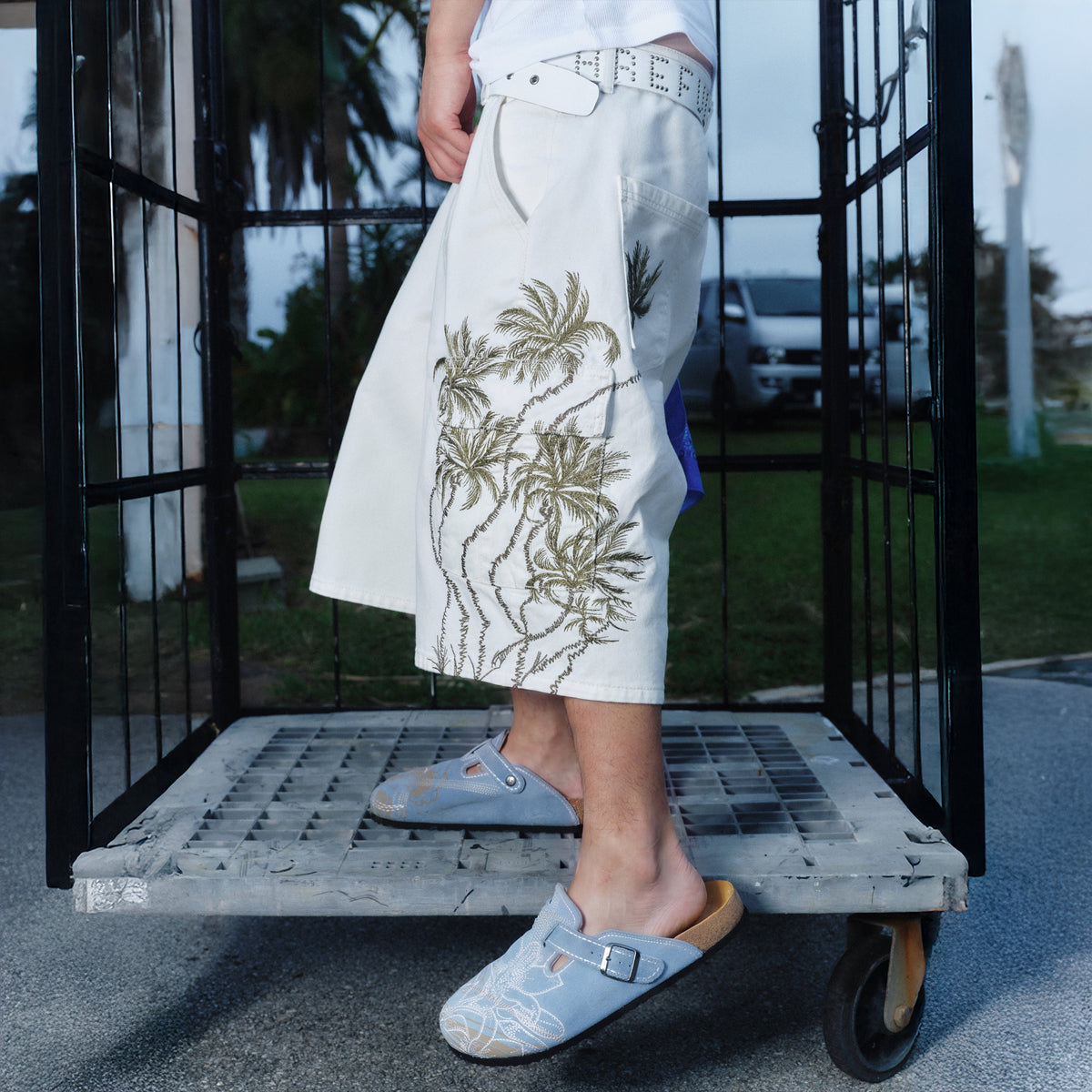 "summer break" cargo Jorts