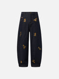 Aelfric Eden Dachshund Embroidered Baggy Jeans