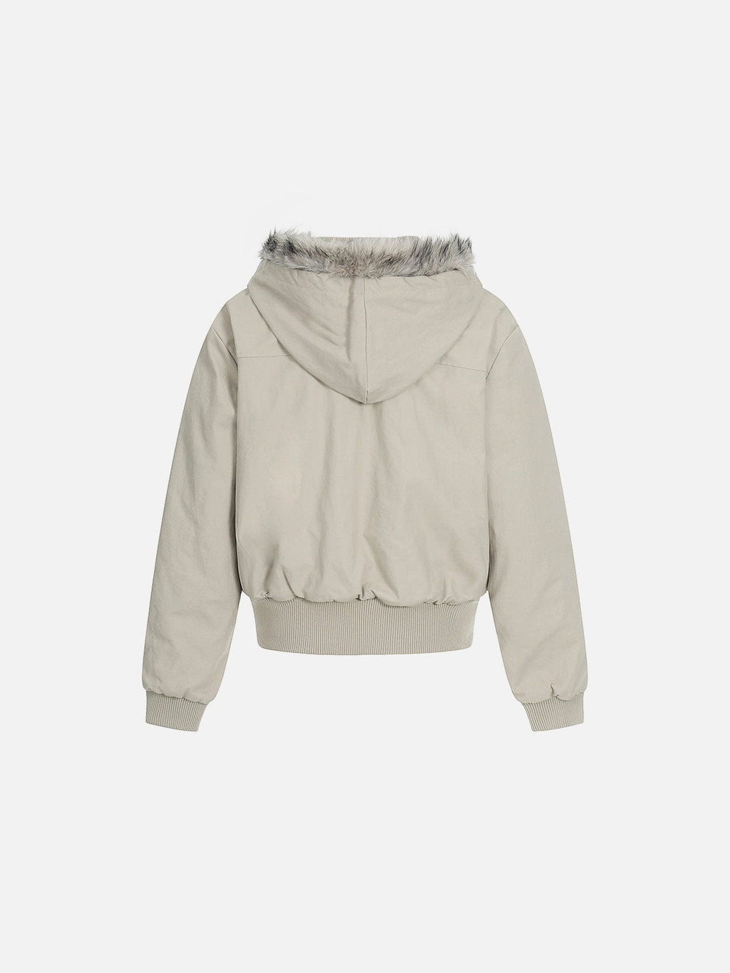 Aelfric Eden Fur Hooded Zip Up Coat