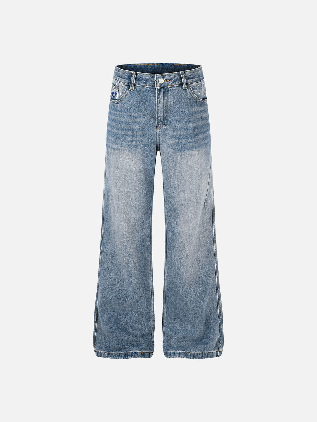 Aelfric Eden Star Print Washed Jeans