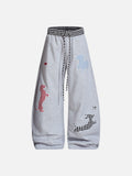 Aelfric Eden Plaid Dog Baggy Barrel Sweatpants