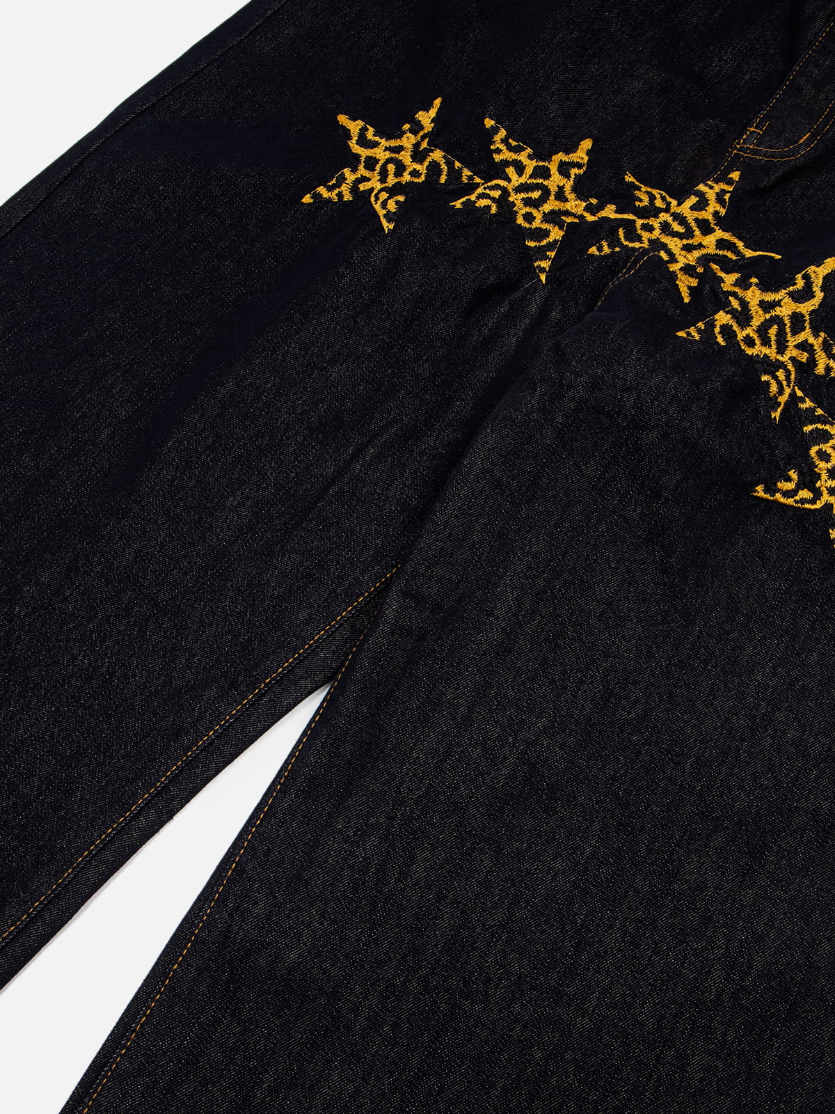 Aelfric Eden Double Waist Leopard Star Jeans