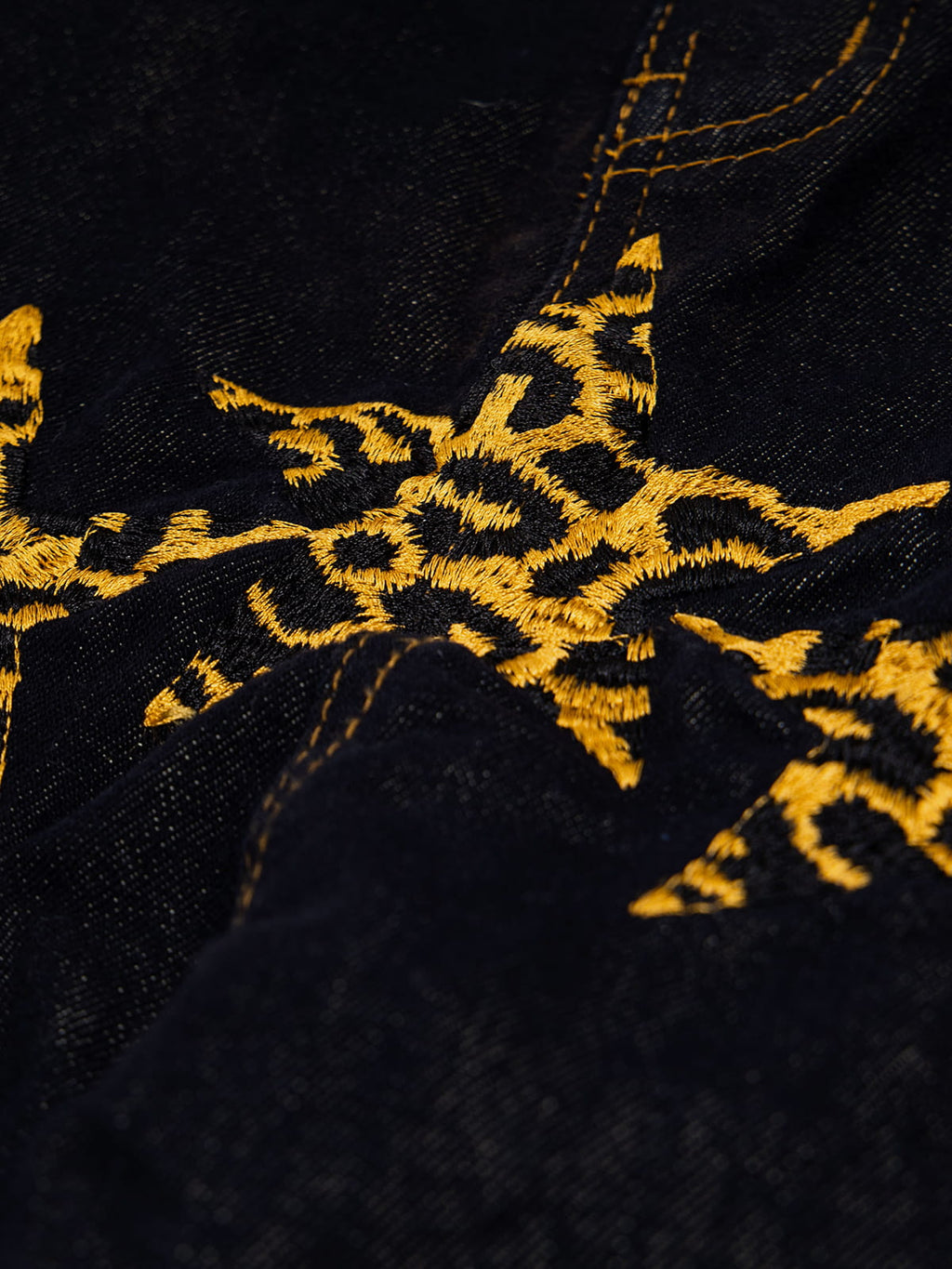Aelfric Eden Double Waist Leopard Star Jeans
