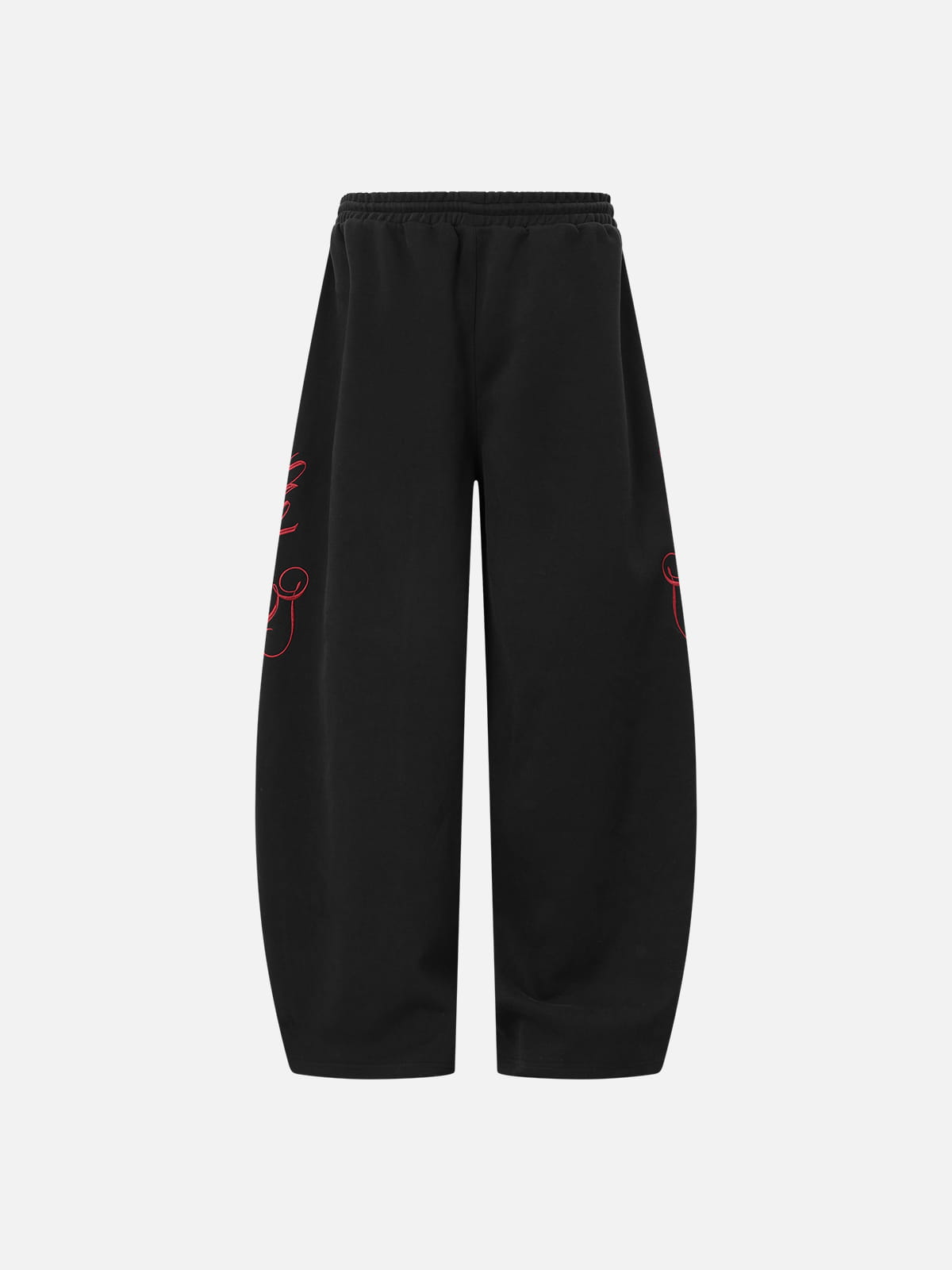 Aelfric Eden Script Embroidery Baggy Barrel Sweatpants