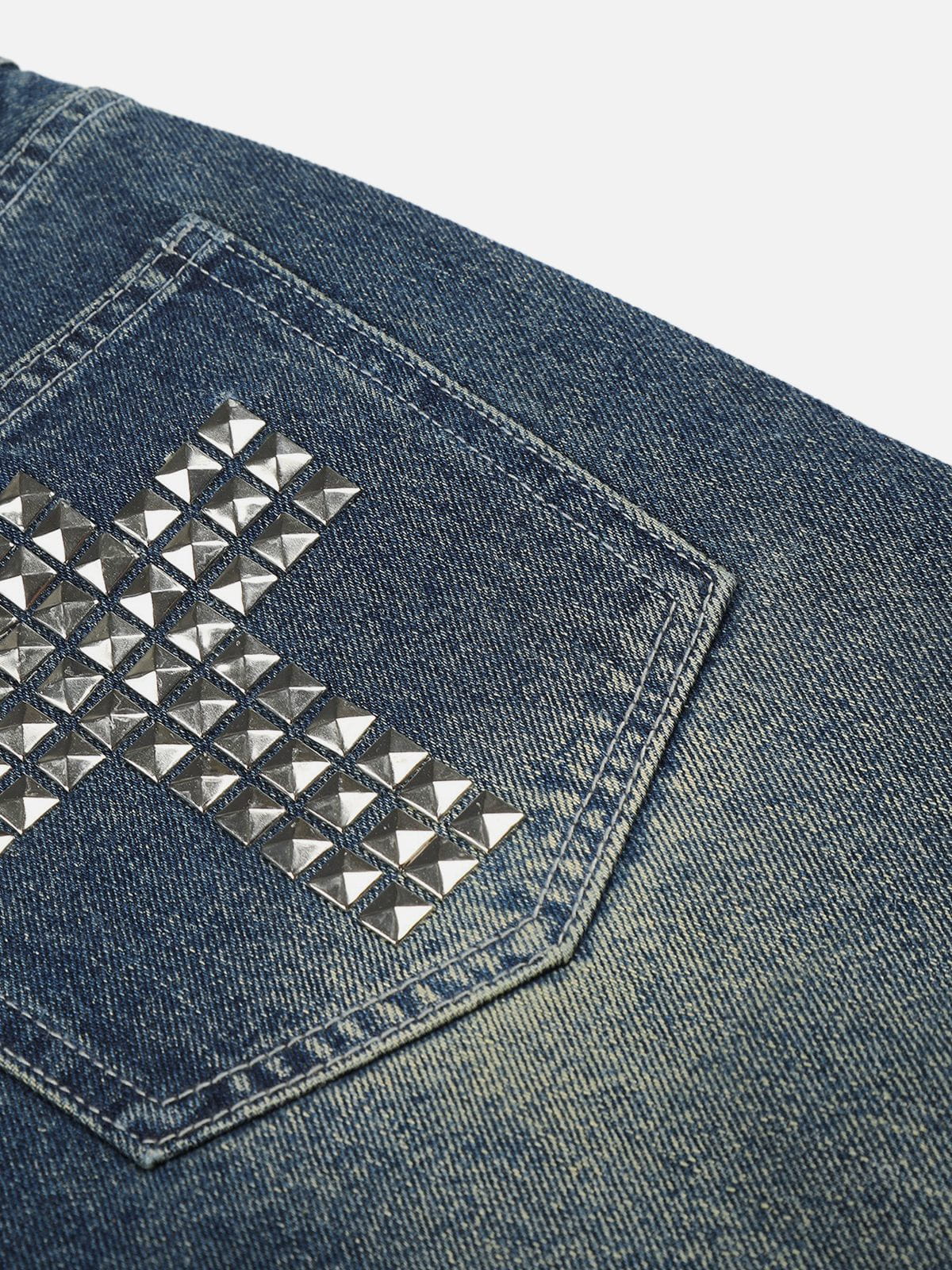 Aelfric Eden Studded Washed Baggy Jeans