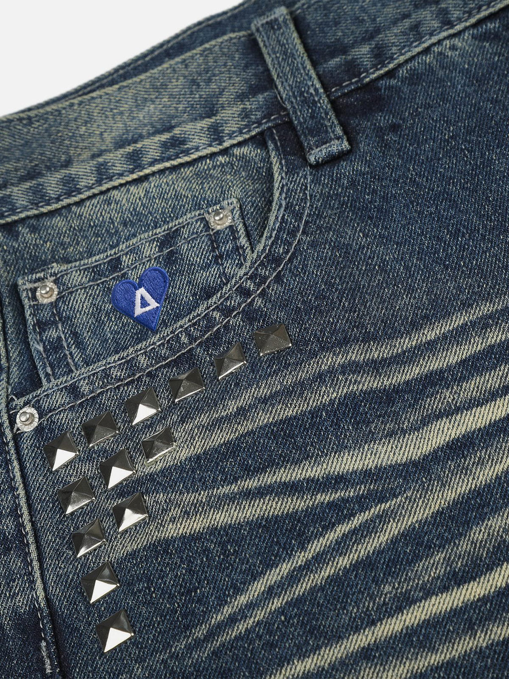 Aelfric Eden Studded Washed Baggy Jeans
