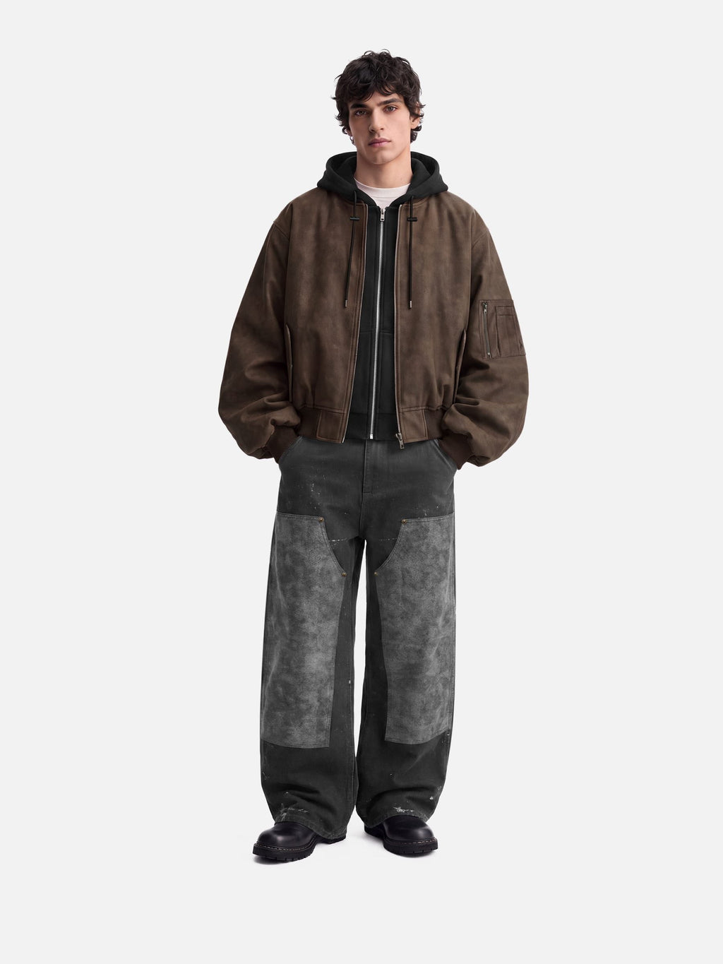 Aelfric EdenTwo Layered Faux Suede Jacket