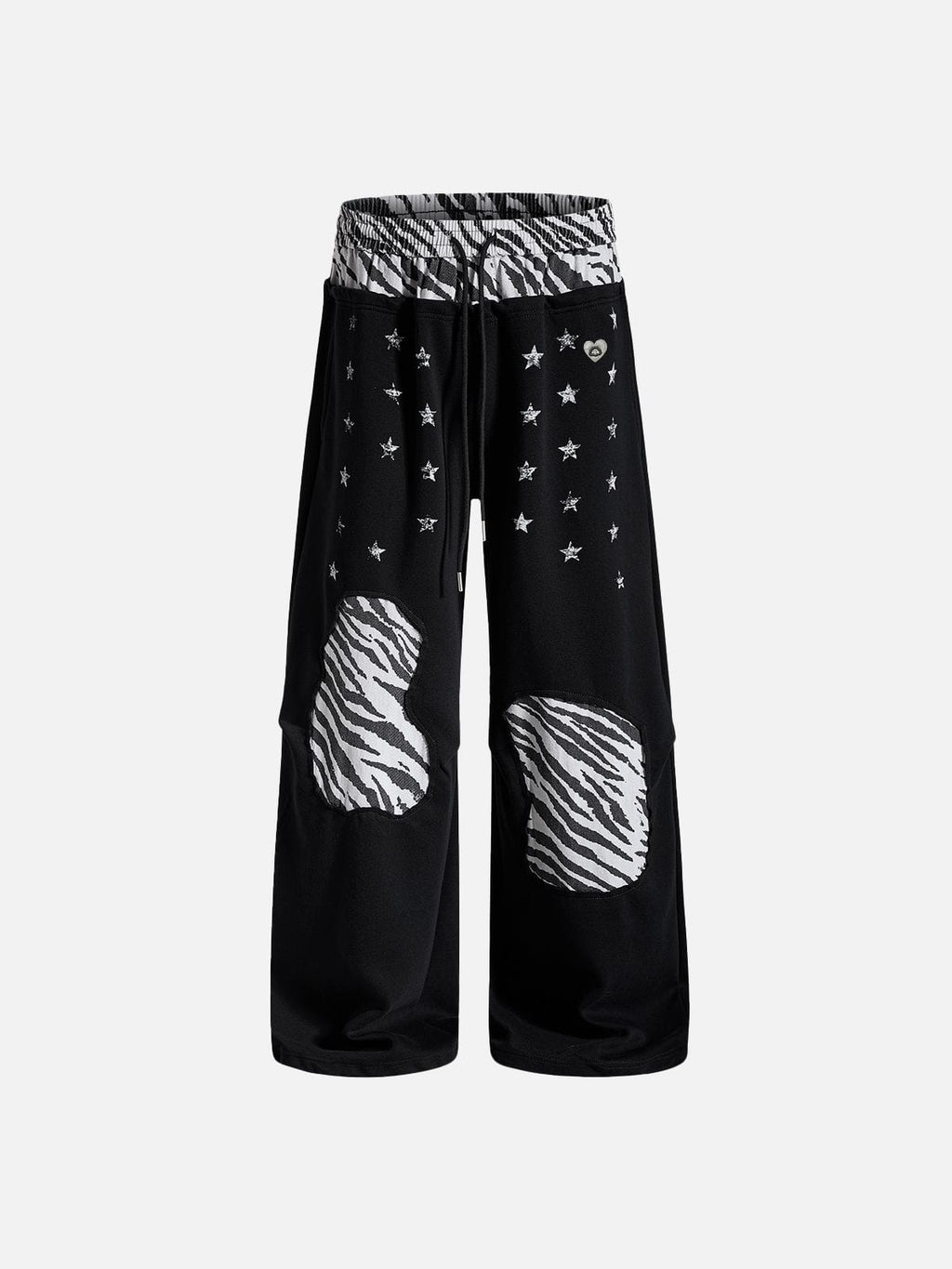 Aelfric Eden Zebra Patchwork Baggy Sweatpants