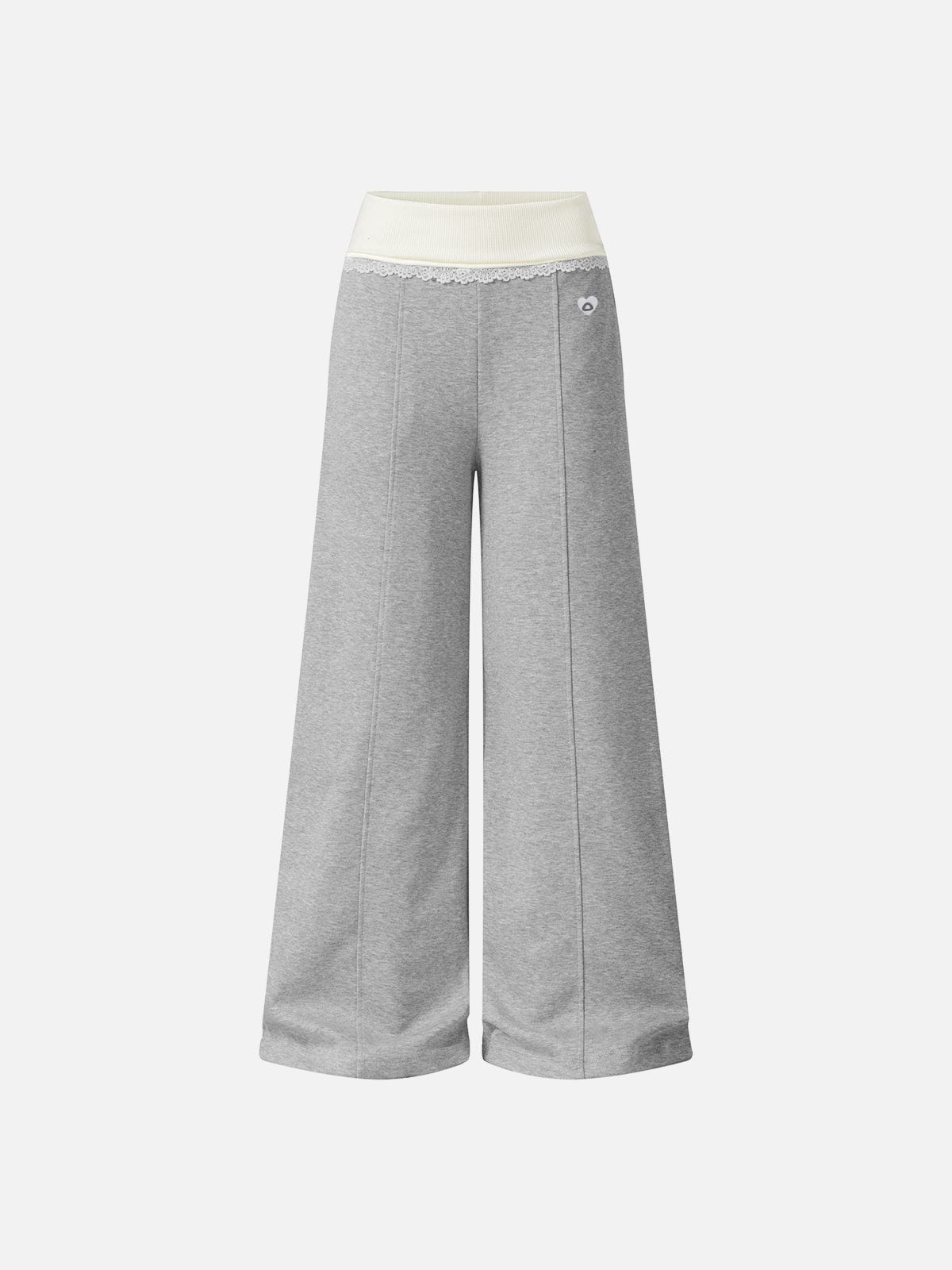 Aelfric Eden Lace Trim Baggy Sweatpants