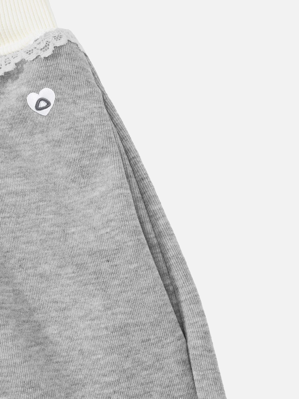 Aelfric Eden Lace Trim Baggy Sweatpants