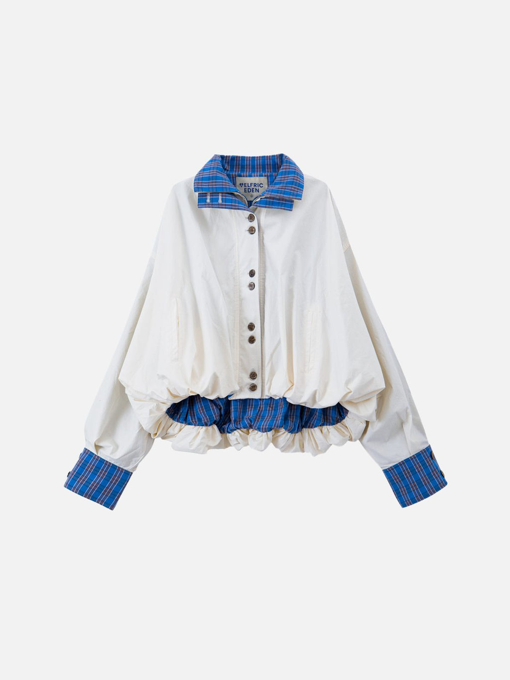 Aelfric Eden Bubble Hem Plaid Jacket