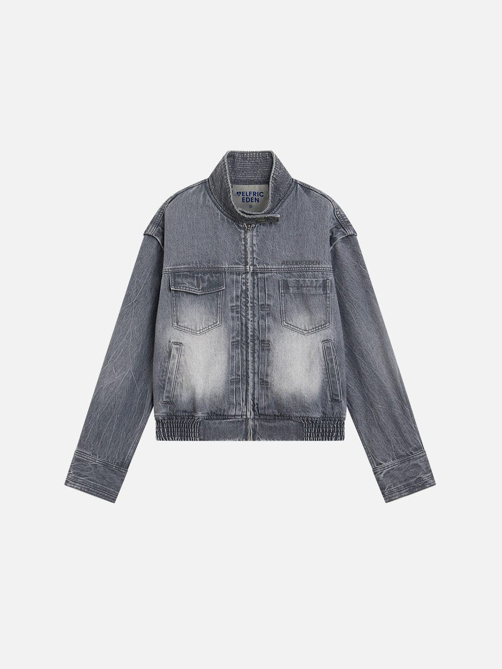 Aelfric Eden Washed Texture Denim Jacket