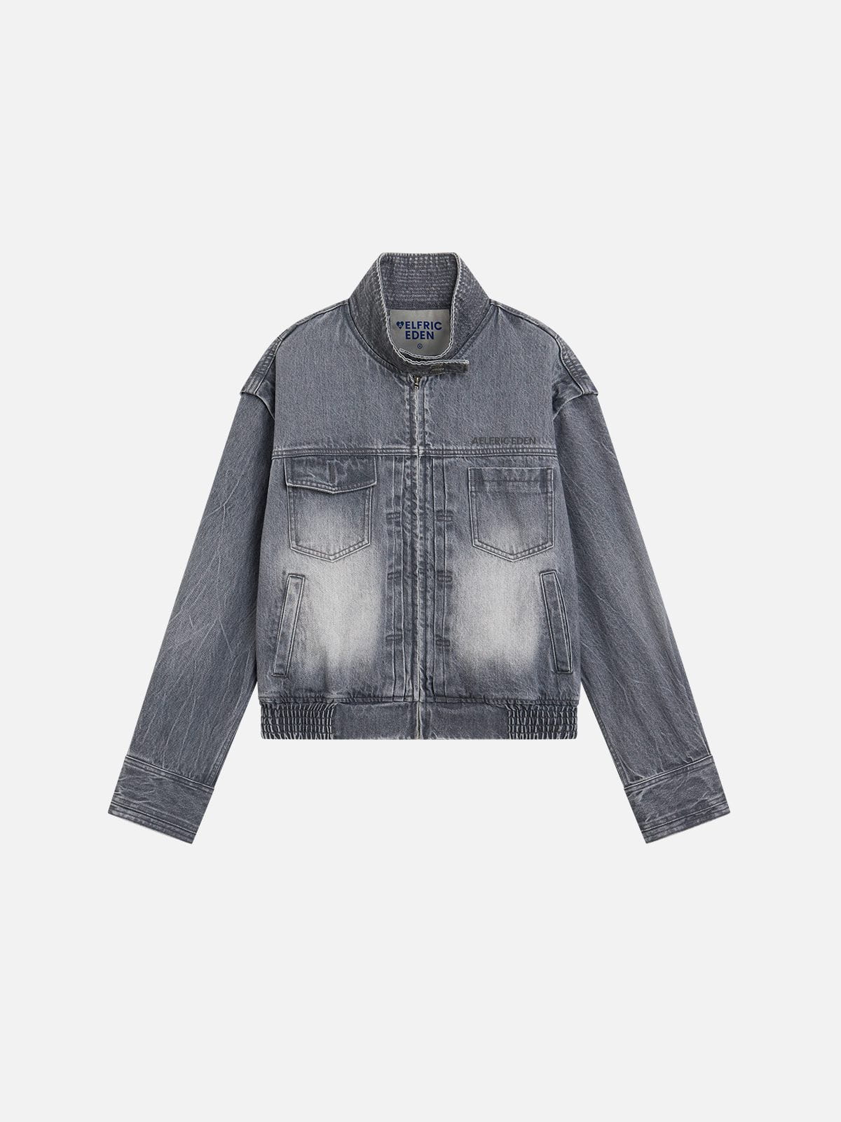 Aelfric Eden Washed Texture Denim Jacket