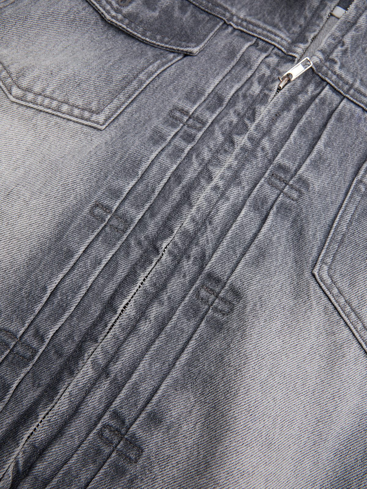 Aelfric Eden Washed Texture Denim Jacket