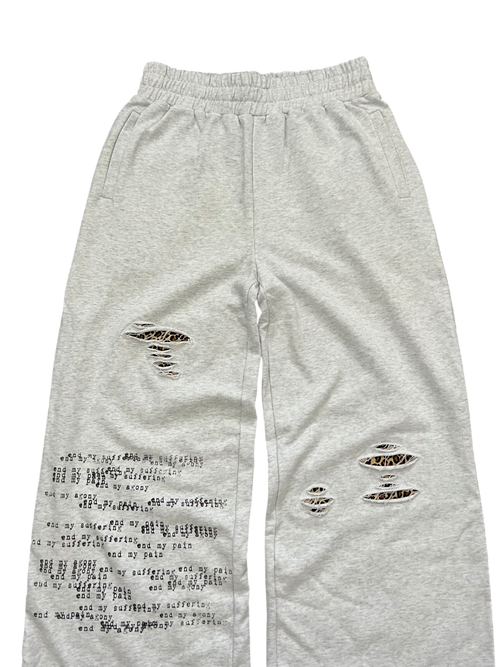"the end" sweats grey