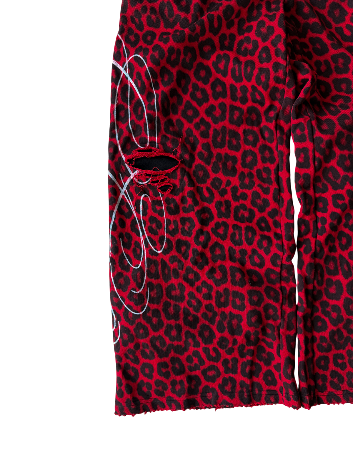 "signature" sweats red cheetah