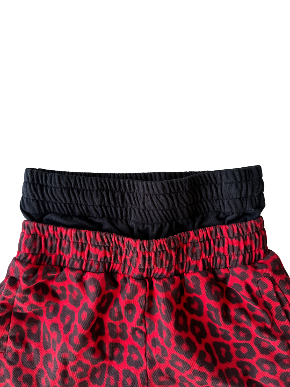 "signature" sweats red cheetah