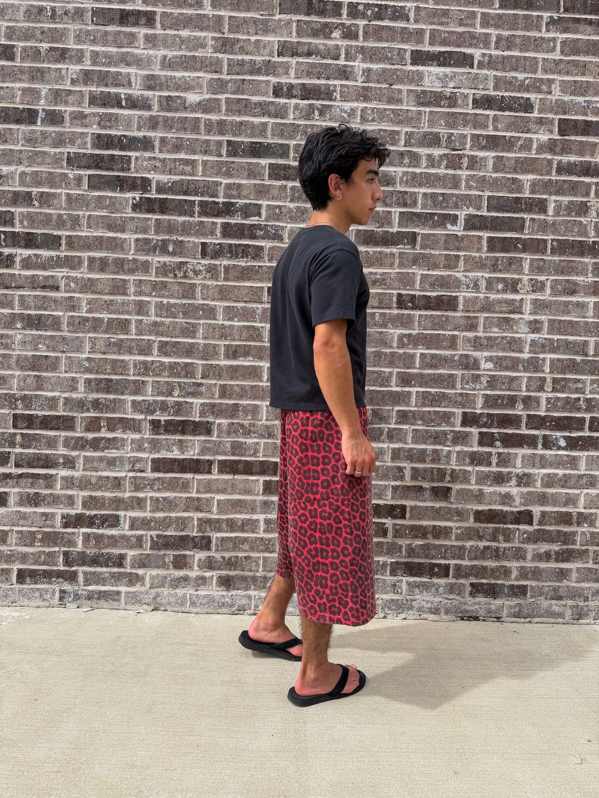 "crimson" sweatshorts