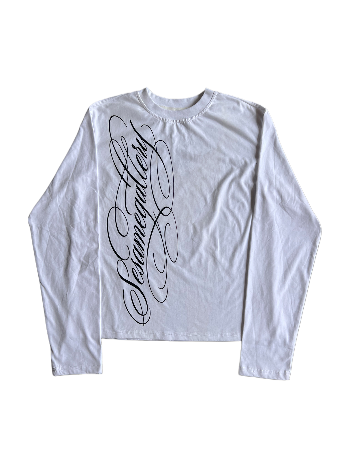 "signature II" long sleeve white