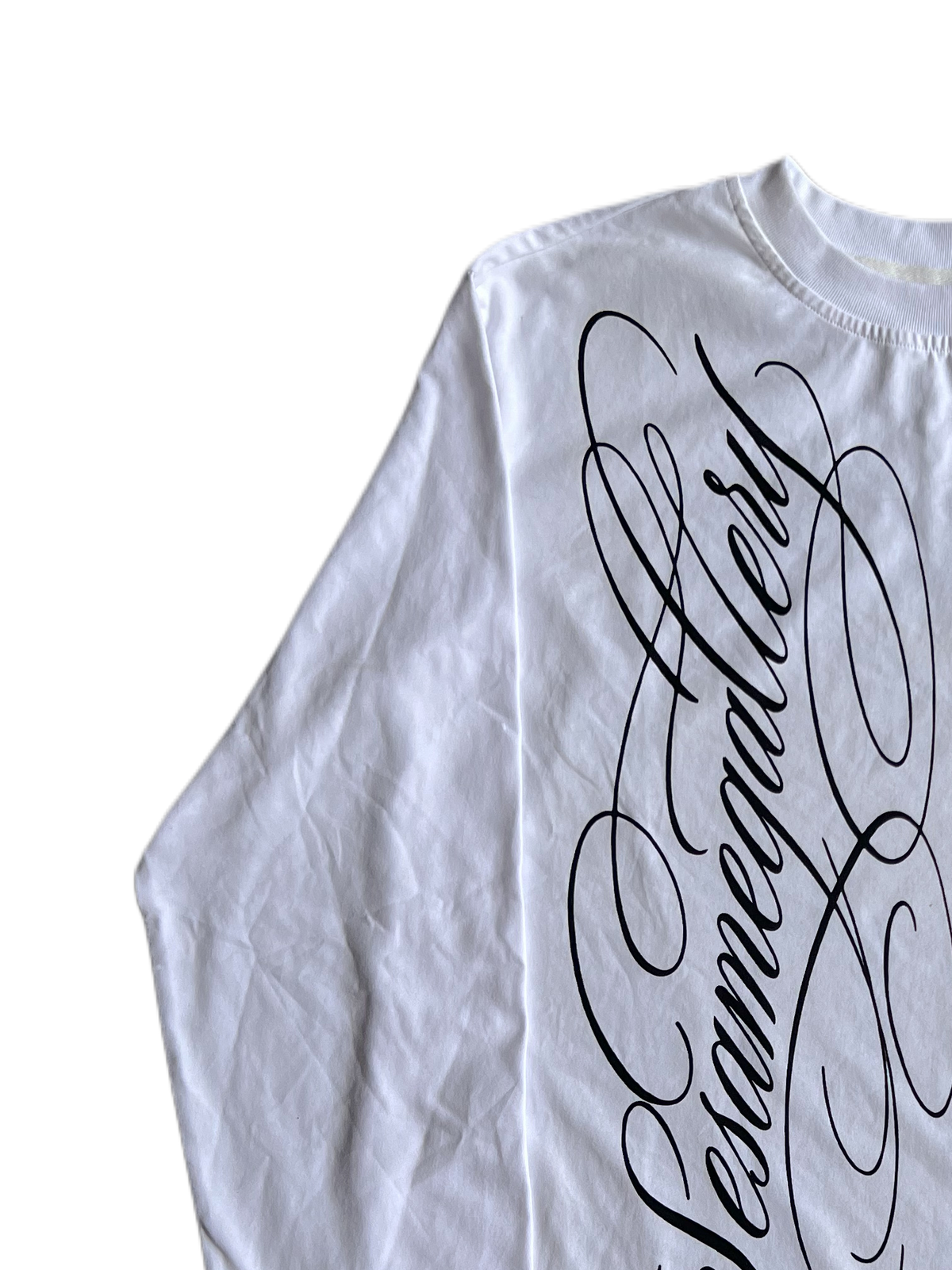 "signature II" long sleeve white