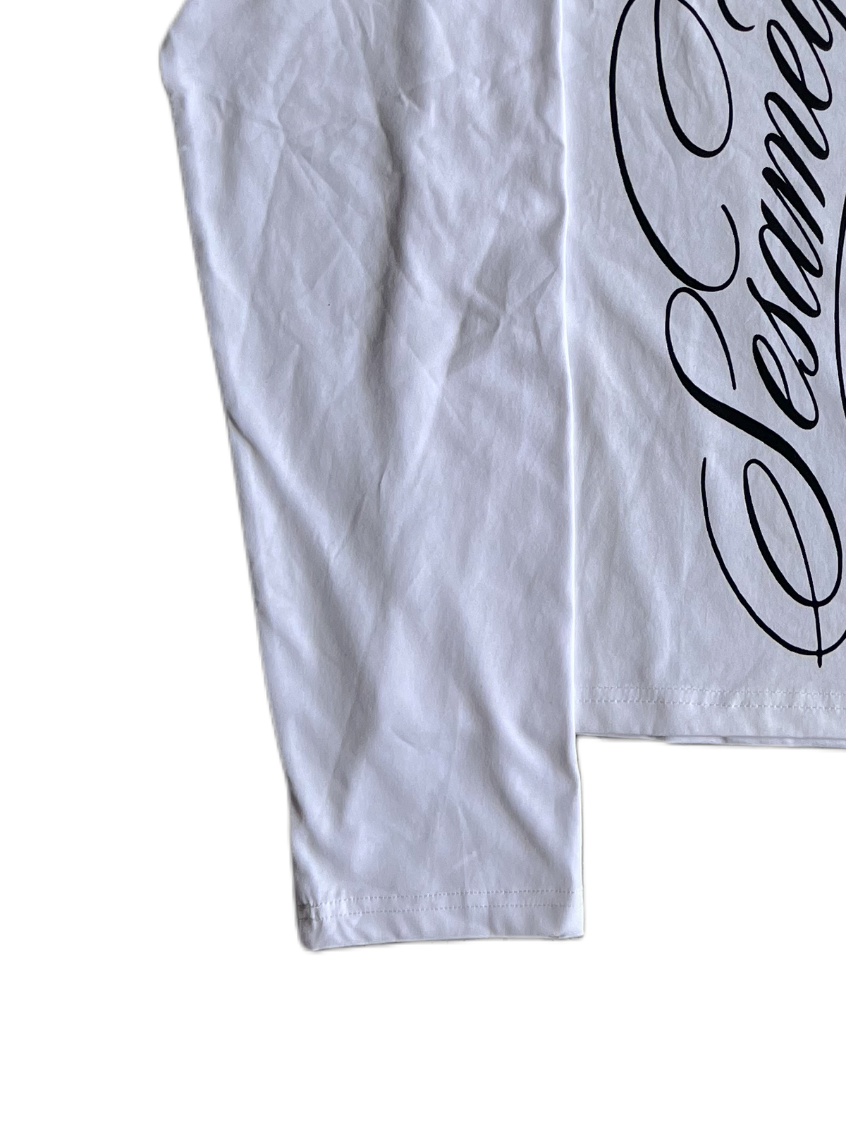 "signature II" long sleeve white