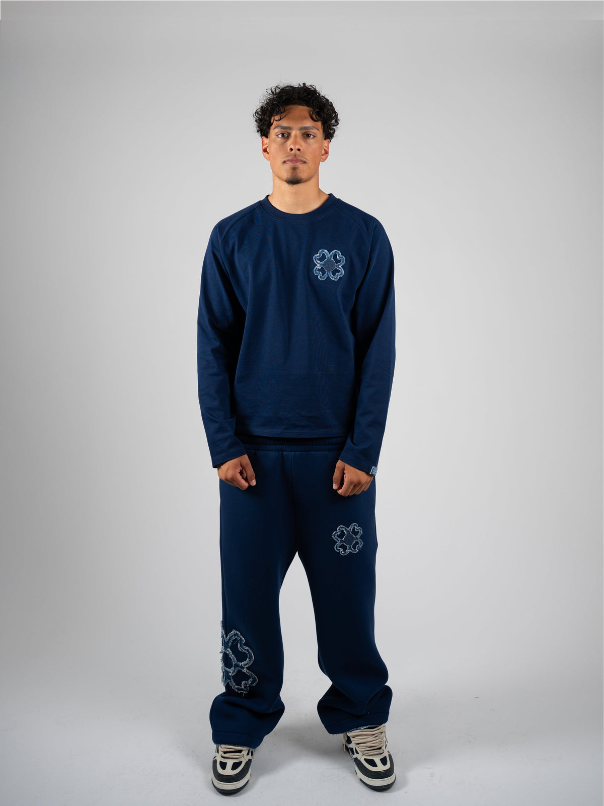 Longsleeve Iconique — Bleu Nuit
