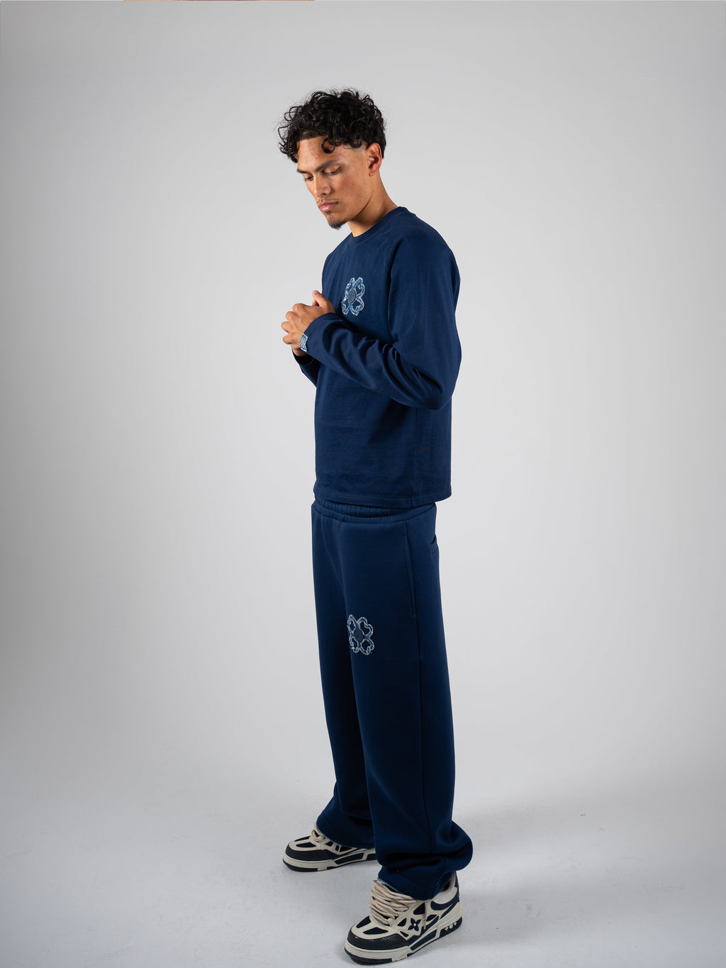 Longsleeve Iconique — Bleu Nuit