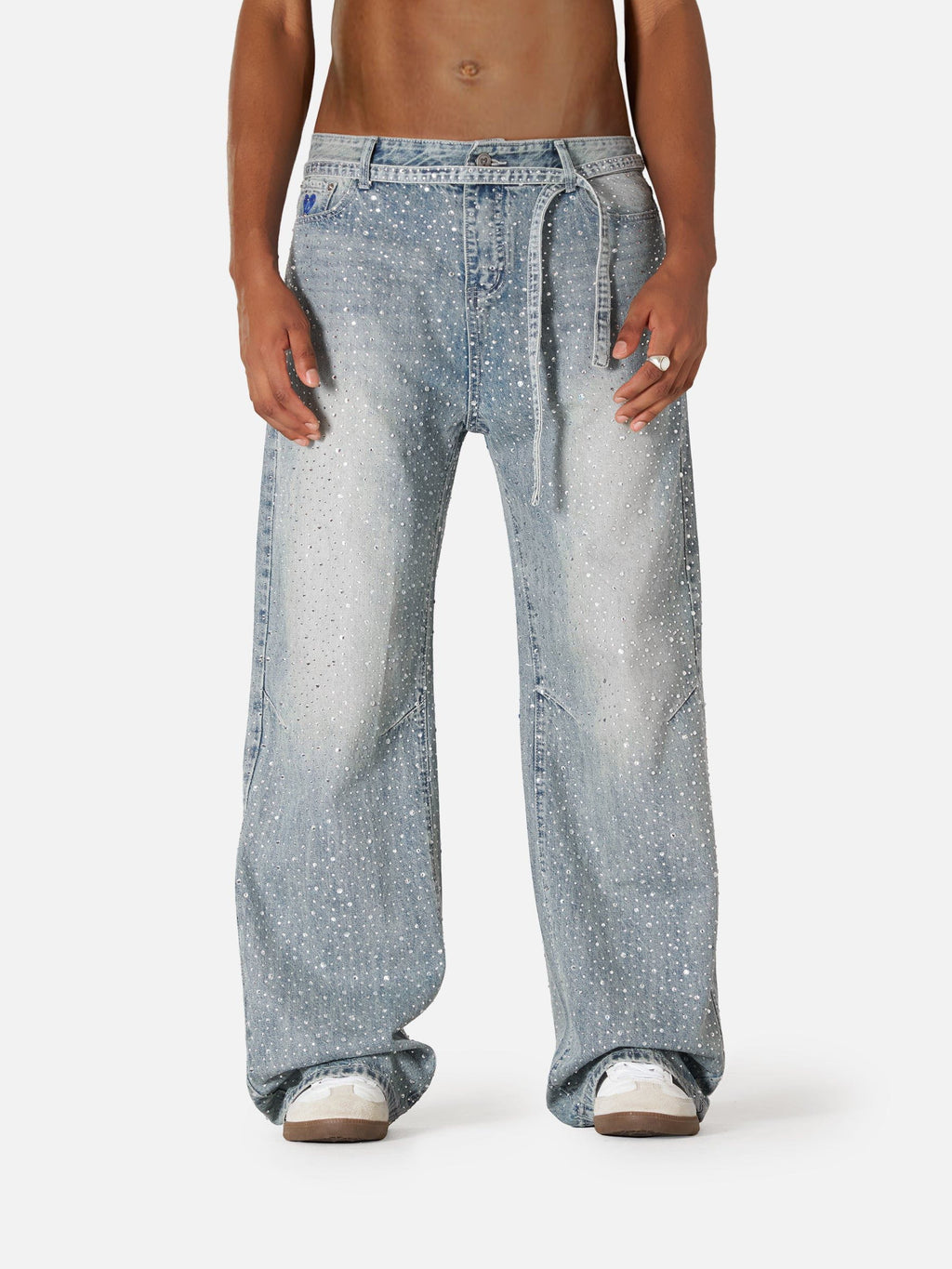 Aelfric Eden Rhinestone Baggy Jeans