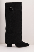 Lucia Voss Diamanté Black Boots