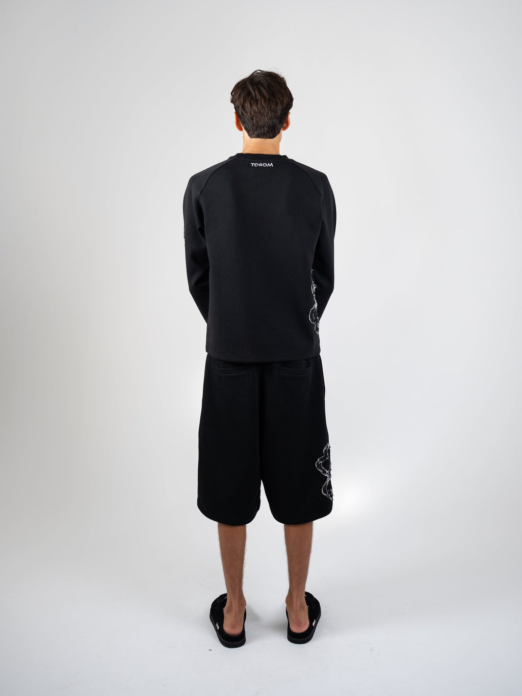 Longsleeve Empreinte — Noir Obsidienne